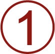 zahl 1 im kreis